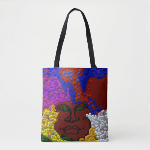 Young Woman in the Flower Mist Tote Bag