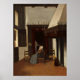 Young Woman - Jacobus Vrel Fine Art Poster
