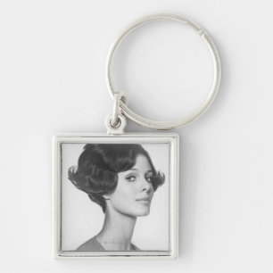 Young Woman Key Ring