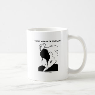 Young Woman Or Old Lady? (Optical Illusion) Coffee Mug