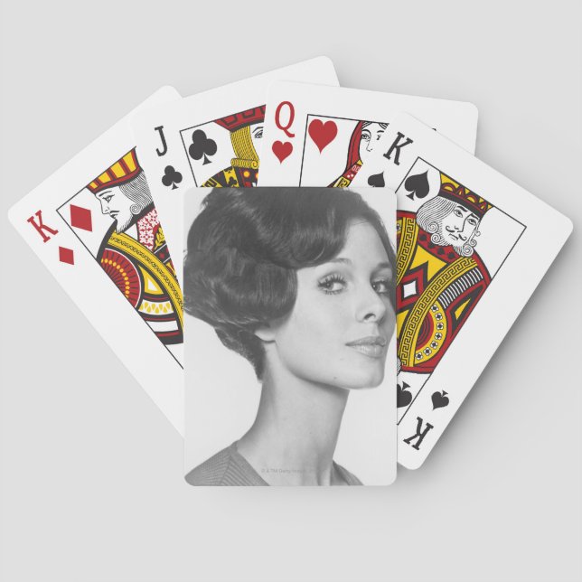 Young Woman Playing Cards (Back)