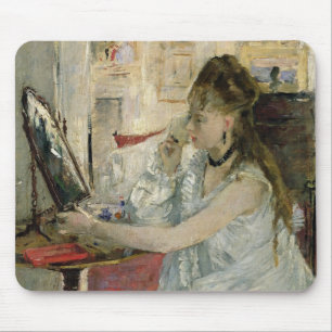 Young Woman Powdering her Face, 1877 Mouse Mat
