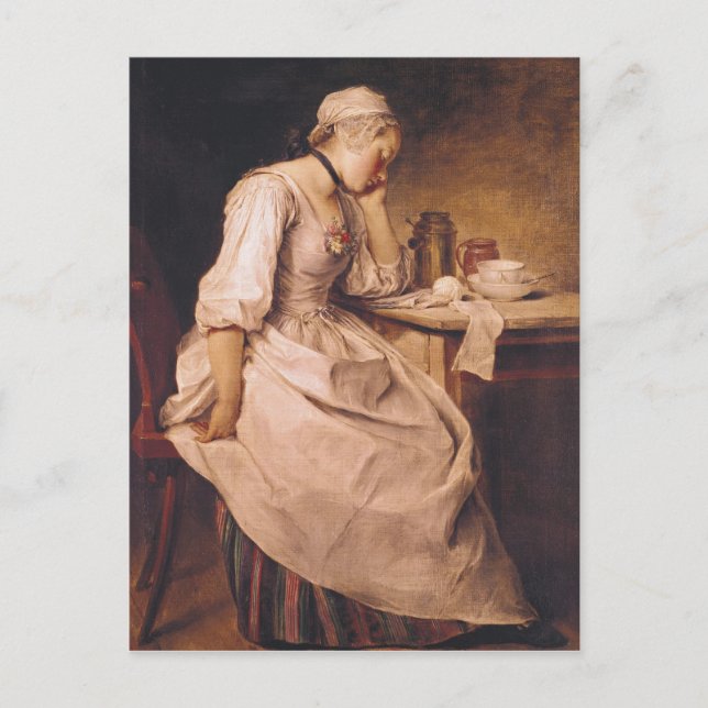 Young Woman Sleeping Postcard (Front)