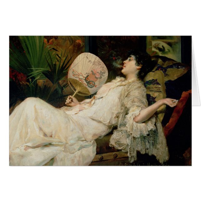 Young Woman Smoking, 1894 (Front Horizontal)