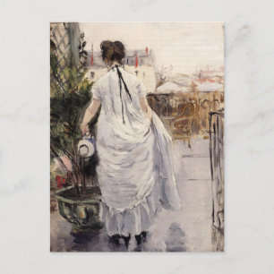Young Woman Watering a Shrub by Berthe Morisot Postcard