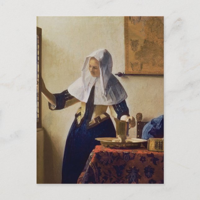 Young Woman with a Water Jug, c.1662 Postcard (Front)