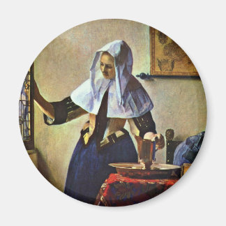 Young Woman With A Water Pitcher.,  By Johannes Ve Magnet
