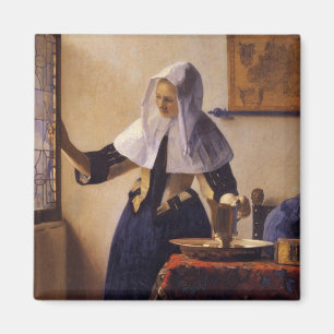 Young Woman with a Water Pitcher Magnet