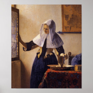 Young Woman with a Water Pitcher Poster