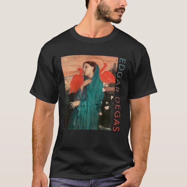 Young Woman with Ibis ca 1860u20131862 Edgar Degas T-Shirt (Front)