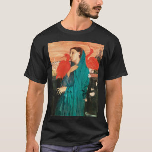 Young Woman with Ibis Fine Art by Edgar Degas T-Shirt