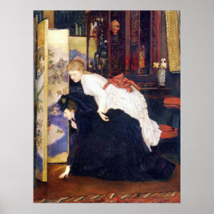 Young Women Looking At Japanese Objects Poster