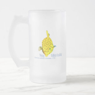 Young Yellow Box Fiah Frosted Glass Beer Mug