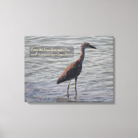 Young Yellow Crowned Heron Inspirational Quote