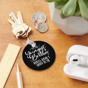 Youngest Brother Best Friend Birthday Party Cool Key Ring