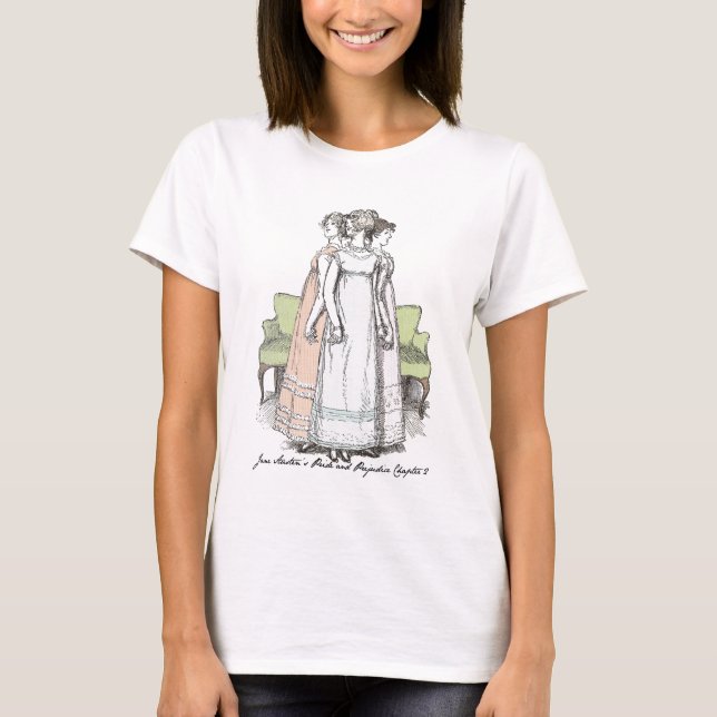 Youngest & Tallest, Jane Austen Pride & Prejudice T-Shirt (Front)