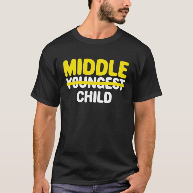 Youngest to Middle Child Pregnancy Announcement Bo T-Shirt (Front)