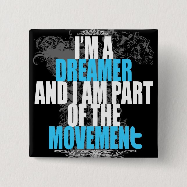 YoungQ "I'M A DREAMER" Button (Front)
