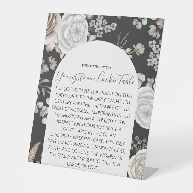 YOUNGSTOWN COOKIE TABLE WEDDING SIGN (Front)
