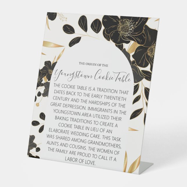 YOUNGSTOWN COOKIE TABLE WEDDING SIGN (Front)