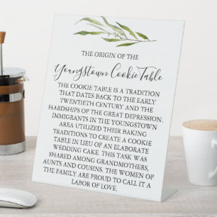 YOUNGSTOWN COOKIE TABLE WEDDING SIGN