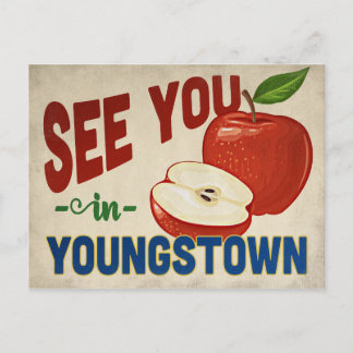 Youngstown Ohio Apple - Vintage Travel Postcard