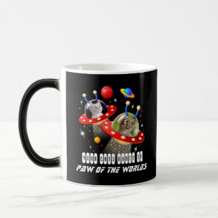 Your 2 Cats in an Alien Spaceship UFO Sci Fi Film Magic Mug
