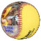 Your 2 Photos and Text Personalised Softball Ball