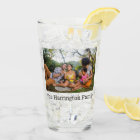 YOUR 2 photos & name custom pint glass