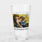 YOUR 2 photos & name custom pint glass