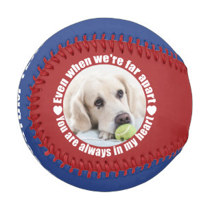 YOUR 2 PHOTOS & NAME Far Apart Love baseball