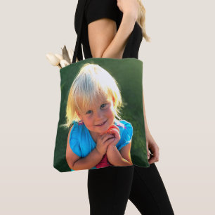 Your 2 Photos Personalised Tote Bags, Full Print Bag