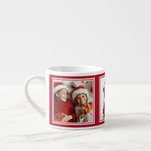 YOUR 3 PHOTOS custom espresso mug