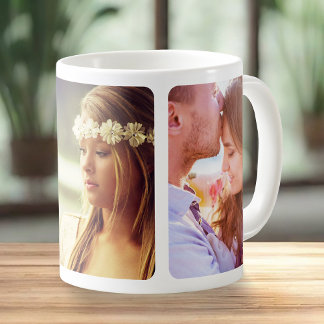 Your 3 Photos Rounded Template Mug