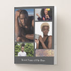 YOUR 4 photo collage | glitter tape on gray grey