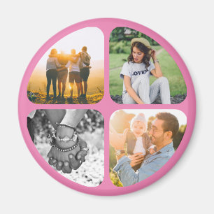 Your 4 Photos Fridge Magnet