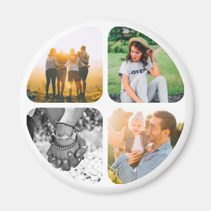 Your 4 Photos Fridge Magnet