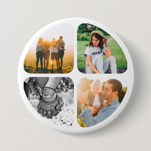 Your 4 Photos Pin Button Badge