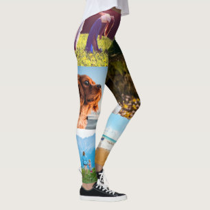 Your 6 Photos Template Edge Print Leggings