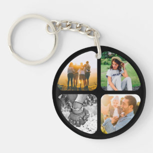 Your 8 Photos Double Sided Acrylic Keychain