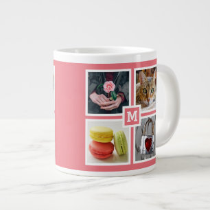 YOUR 8 PHOTOS & MONOGRAM mugs