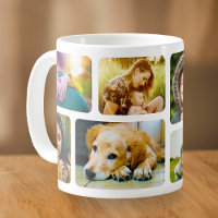 Your 8 Photos Rounded Template Mug