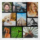 Your 9 Photo Jigsaw Puzzle Collage Framed Black<br><div class="desc">Personalized 9 Photo Collage with Black Frame Jigsaw Puzzle.</div>