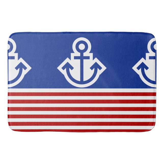 Your Anchor Colour, background & ideas Bath Mat (Front)