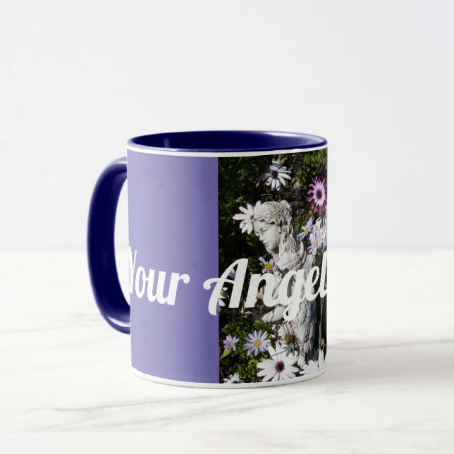 Your Angels Are Always with You Floral Angel Mug (Front Left)