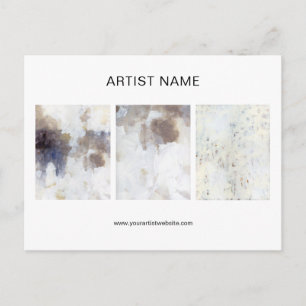 Your Artwork Collage Artist Postcard Template
