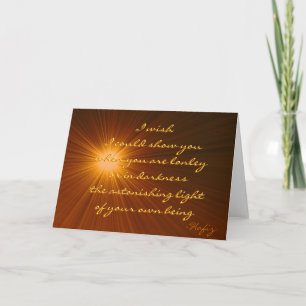 Your astonishing light...Hafiz Quote.. Card