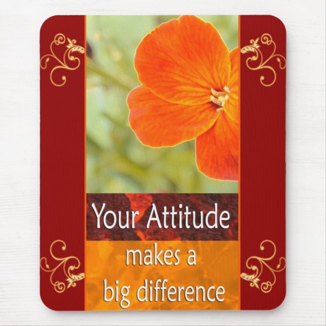 Your Attitude - Motivational Mousepad (Front)