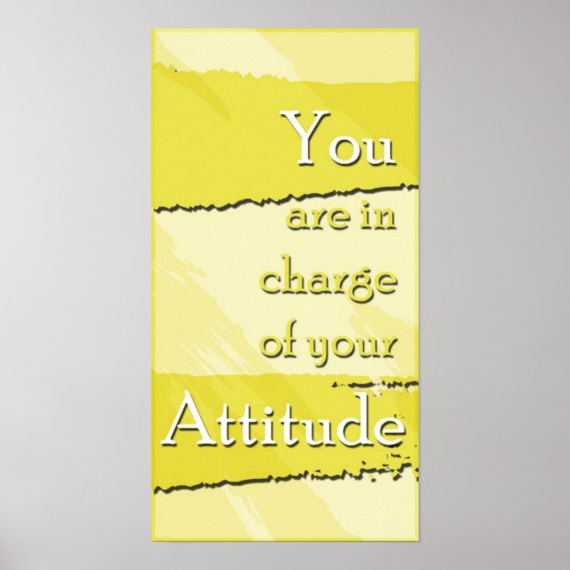 Your Attitude Motivational Poster (Front)