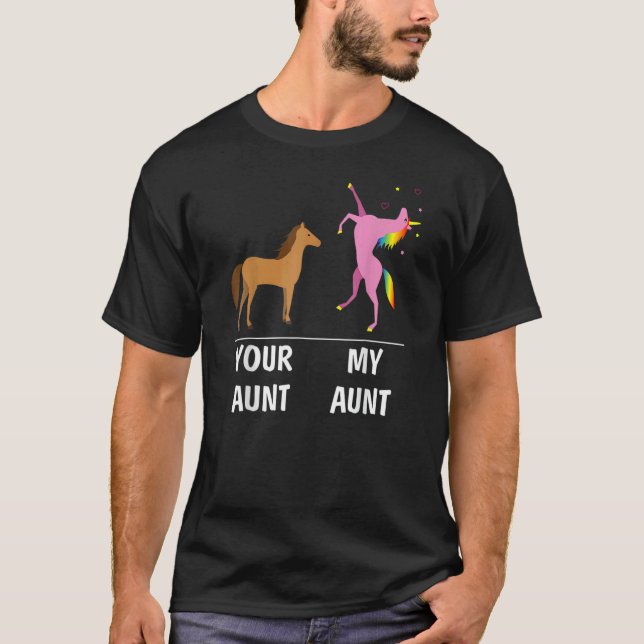 Your Aunt Horse My Aunt Unicorn   For Kids Tees (Front)